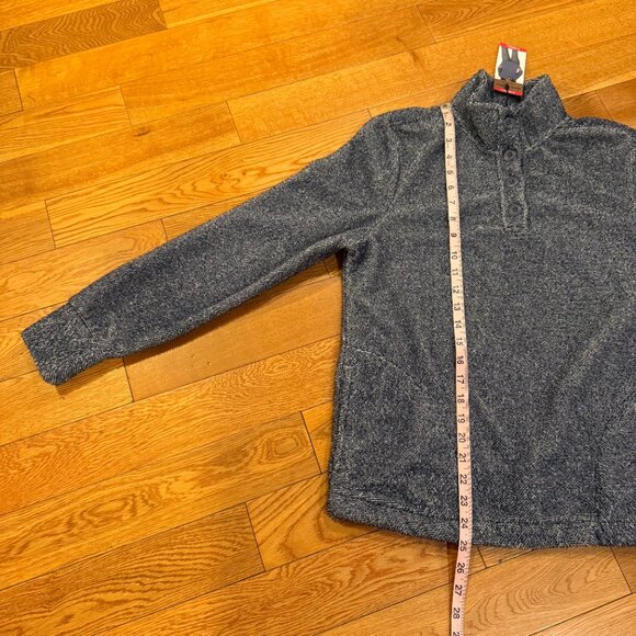 Eddie Bauer Women's Pullover Sweater Lt Harbor XS NWT Coral Fleece - Picture 4 of 8